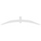 Ekena Millwork Archdale Architectural Grade PVC Gable Bracket, 108"W x 22 1/2"H x 2"D x 6"F, 5/12 Pitch GBP108X23X0206ARC00 - alternate 4